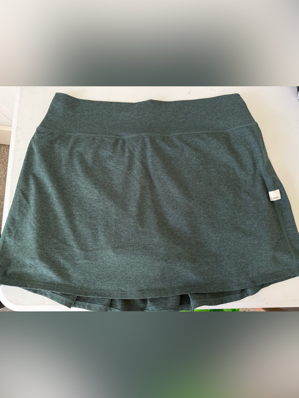 Vuori Dark Green Athletic Skort